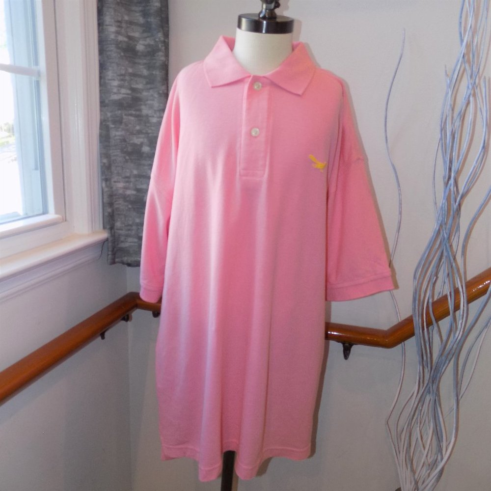 INTERNATIONAL WATERS PINK POLO SHIRT SIZE LARGE